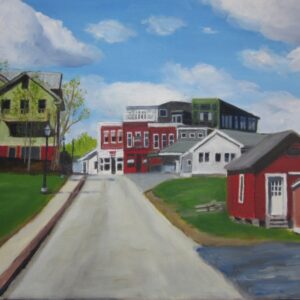 Belfast, Maine from Front Street.  Greeting card with envelope 4.5 X 6.5 inches.